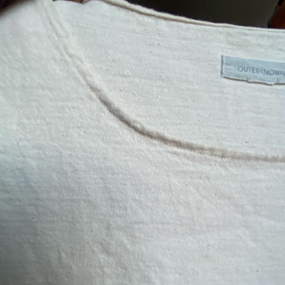 Outerknown 100% cotton boatneck long sleeve mini dress - Picture 9 of 15